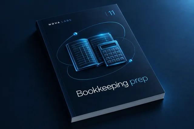 Bookkeeping prep playbook cover